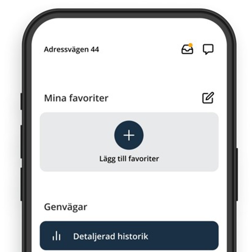 Skärmdump av mobilvy