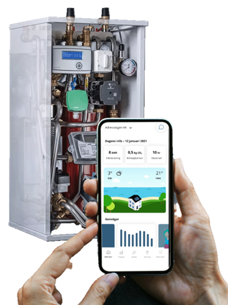 HomeSide Inside smart värmeväxlare med app kontroll